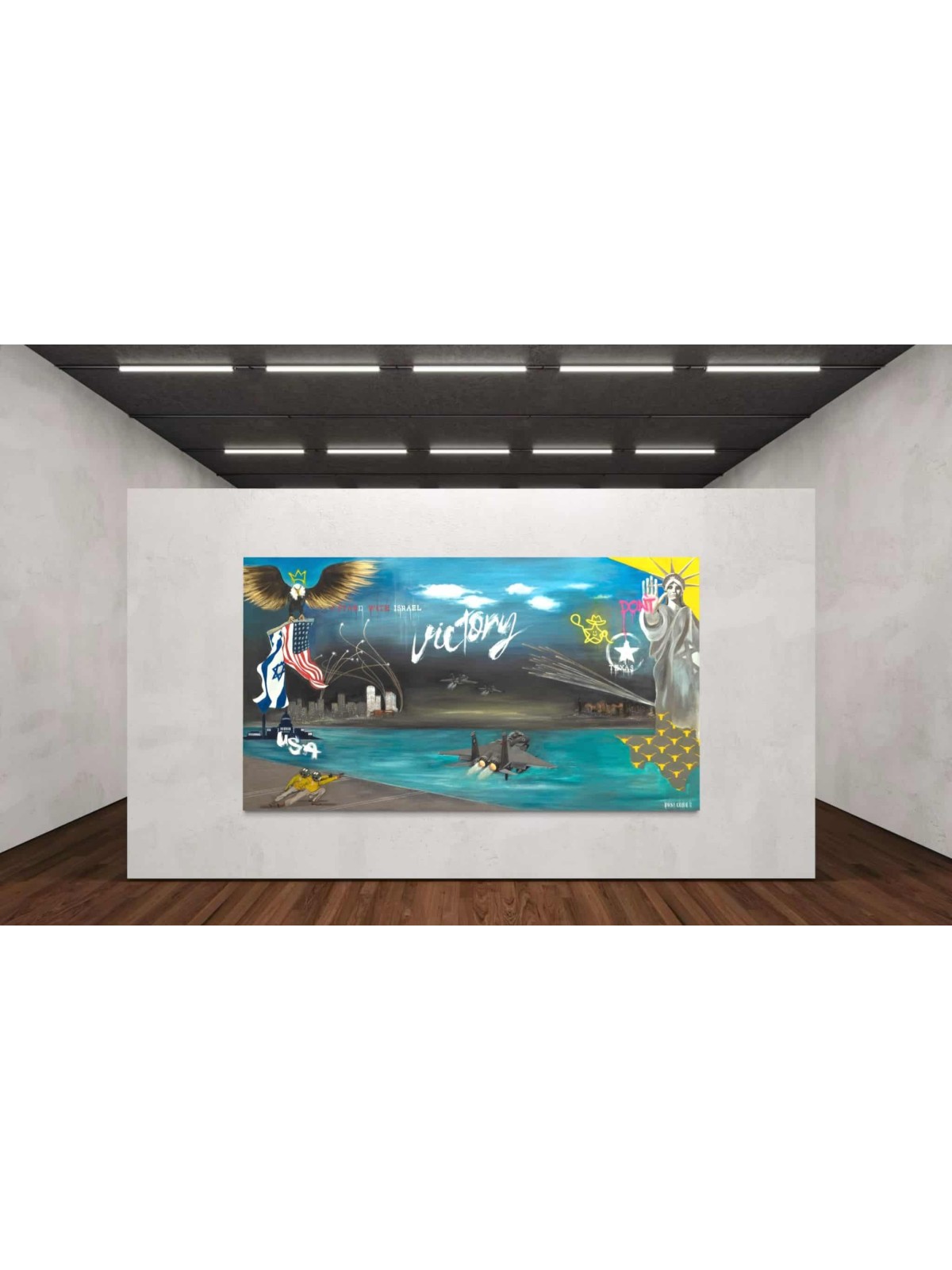 ניצחון ואחדות צבעוניים: ישראל וארה"ב Paintin, תקציר יהודי א